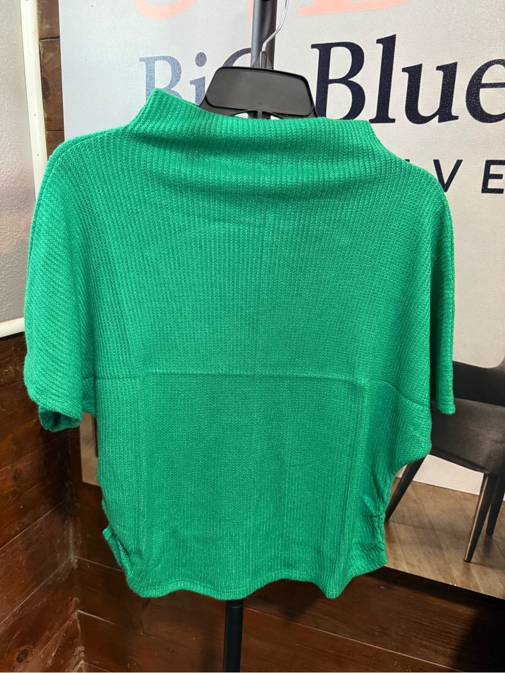 Women's Green Knit Lounge Pants - Picture 2 of 3
